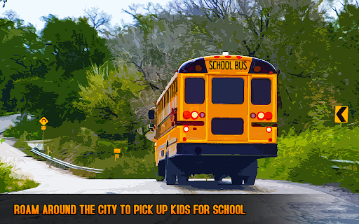 Android application School bus driving Bus games screenshort