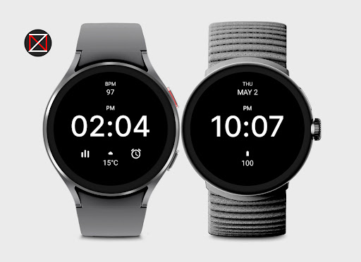 Simple Black Watch Face screenshot 2