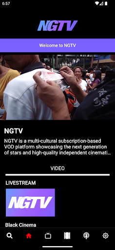 Android application NGTV Live screenshort