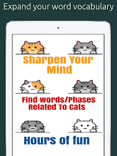 Cat Word Finder Puzzle Screenshot