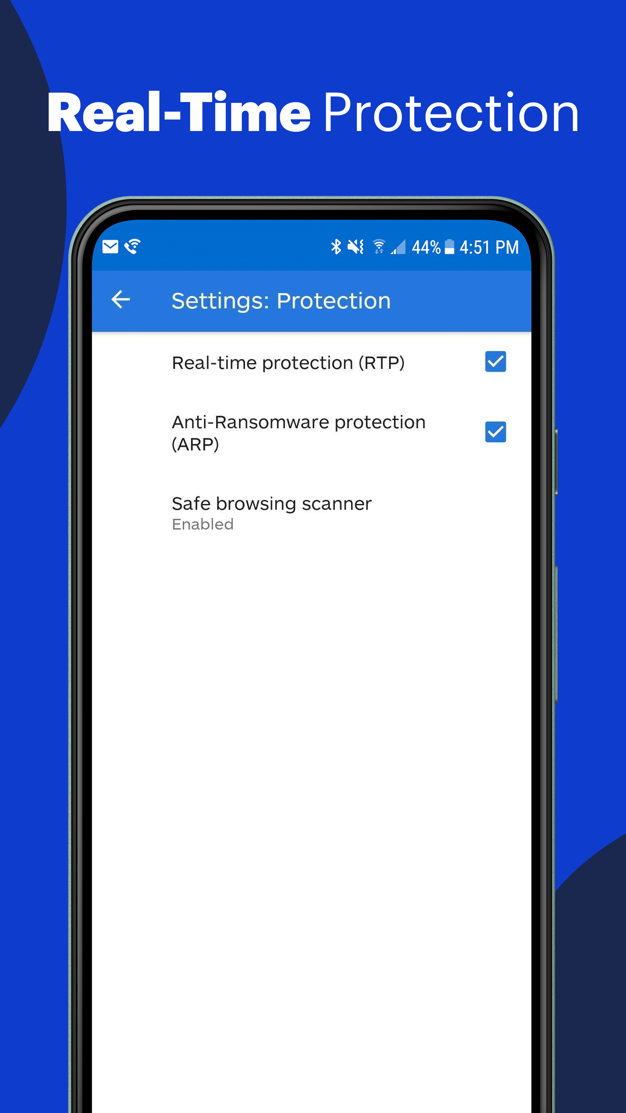 Android application Malwarebytes Mobile Security screenshort