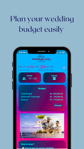 Android application Weddy Buddy - Wedding Planner screenshort