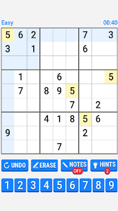 Sudoku number brain classic