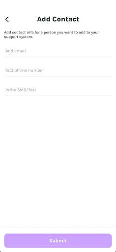 Support System Screen 2