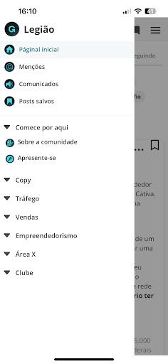 Android application Legião screenshort