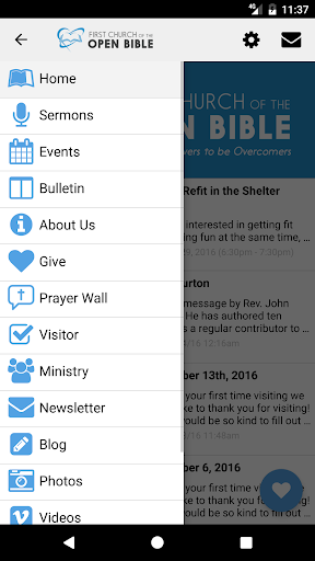 First Church of the Open Bible Screen 3