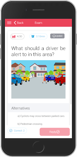 Driver theory test Ireland Screen 3
