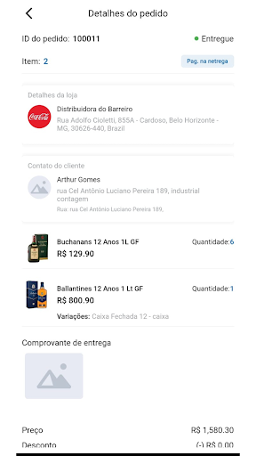 iDrinks para entregador Screen 2