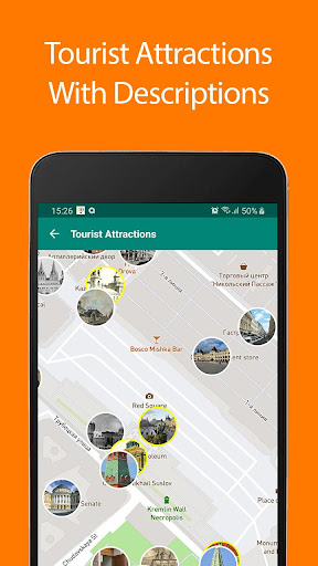 Android application Moscow Offline Map and Travel screenshort