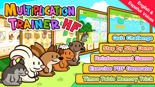 Android application HF Multiplication Trainer screenshort