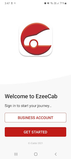 Android application EzeeCab screenshort