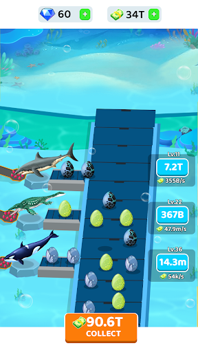 Android application Idle Sea Monsters screenshort