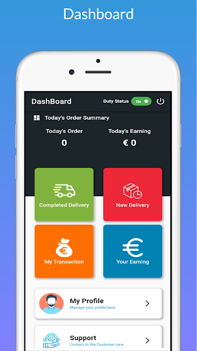 Android application Resta Digital Courier Partner screenshort