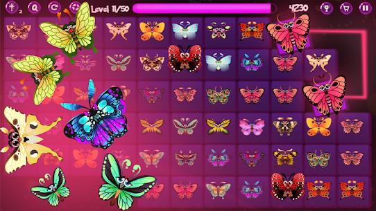 Onet Butterfly Classic 1.2 APK MOD (Unlimited Stars) 4