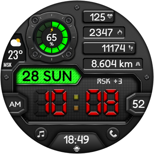 DIGI DARGUNU WD30 Watch face Descarga en Windows