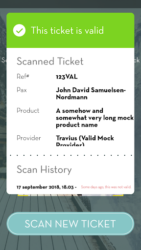 Fjord Tours Ticket Control App Screen 2