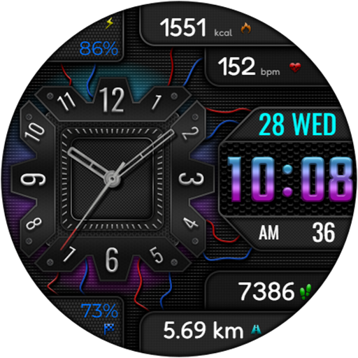Hybrid AMIRATO WS43 Watch face Screenshot