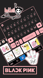 Black Pink Blink Keyboard Background 6.0.1228_10 APK screenshots 3