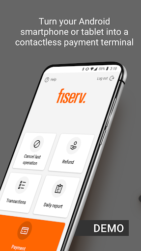 Android application Fiserv. Software POS DEMO screenshort