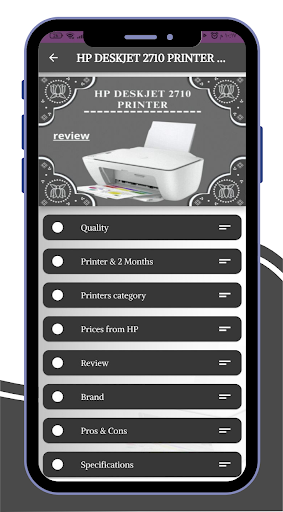 Android application HP DESKJET 2710 PRINTER Guide screenshort