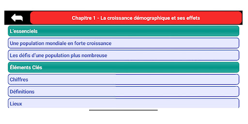 Révision Géographie 5ème Screen 2