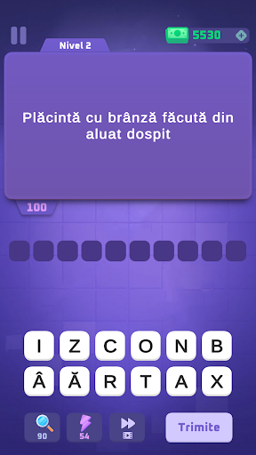 Android application Tărâmul cuvintelor Joc trivia screenshort