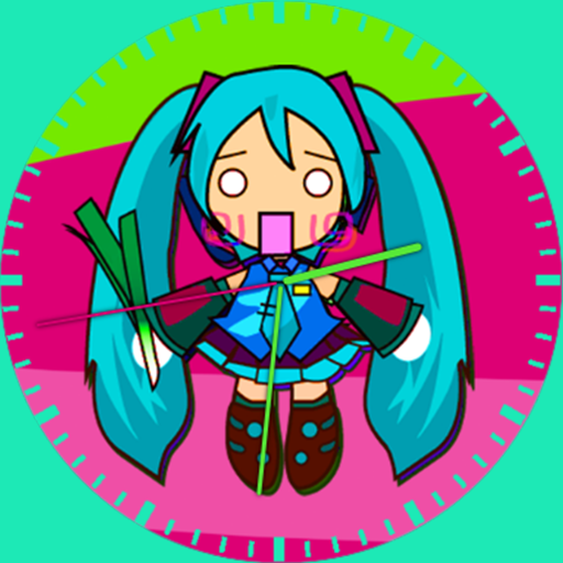 Android application Miku Watch face for wear screenshort