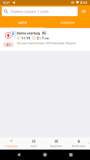 Android application Eurotrace Mobile screenshort