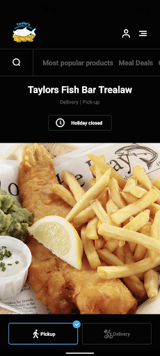 Android application Taylor's Fish Bar Trealaw screenshort