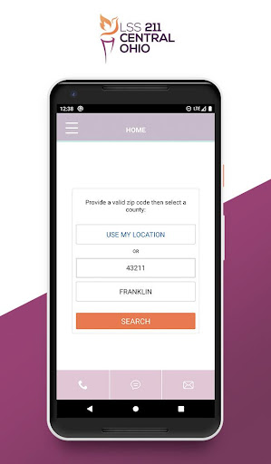 Android application 211 Central Ohio screenshort