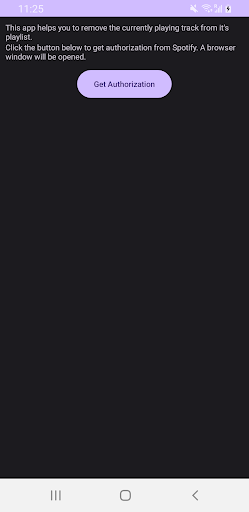 Android application Delete Current Playlist Song screenshort