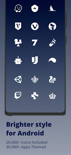 White Moonlight - Icon Pack Screen 2