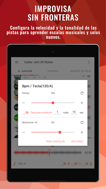 Screenshot 19 Backing Tracks Jam — acompañamiento para guitarra android