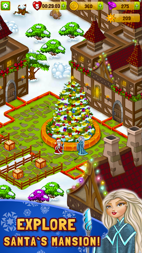 Christmas games: Merge & Match Screen 2