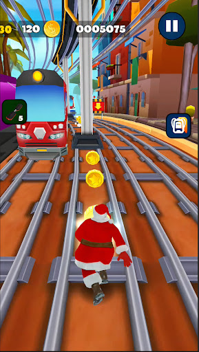 Subway Santa Claus Runner Xmas Screen 3