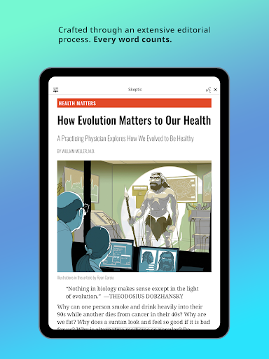 Screenshot of Skeptic Magazine