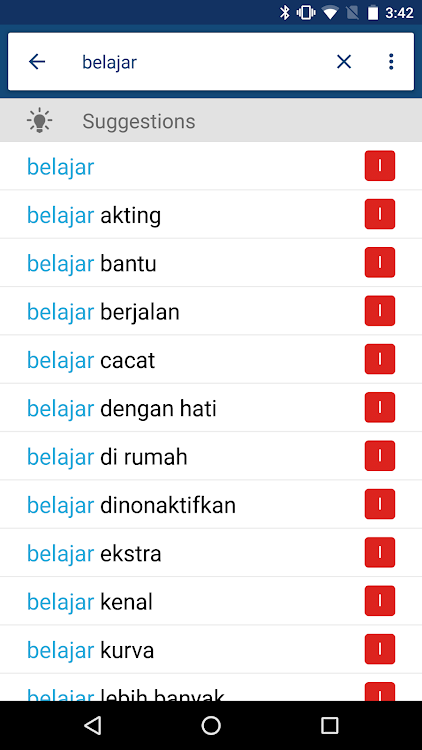 Indonesian English Dictionary - 5.1.0 - (Android)