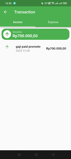Money tracker Screen 3