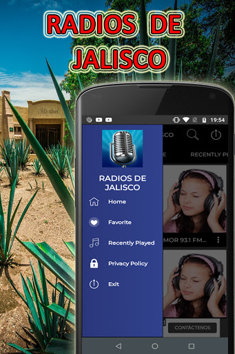 Android application radios of Jalisco Guadalajara screenshort