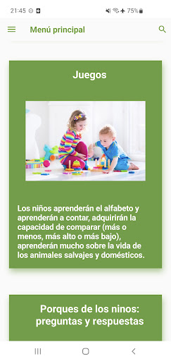 Animales para niños. Zoogalaxy Screen 2