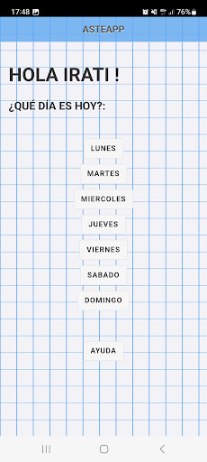 AsteApp Screen 2