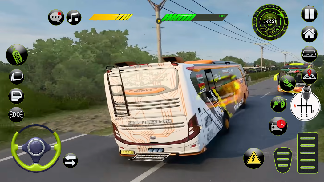Bus Basuri Telolet Simulator 9 APK + Mod (Unlimited money) إلى عن على ذكري المظهر