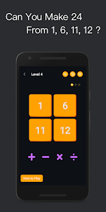 Make 24 - Fun Math Game |24 solver |4 Number Game 2.0.0.2 APK screenshots 1