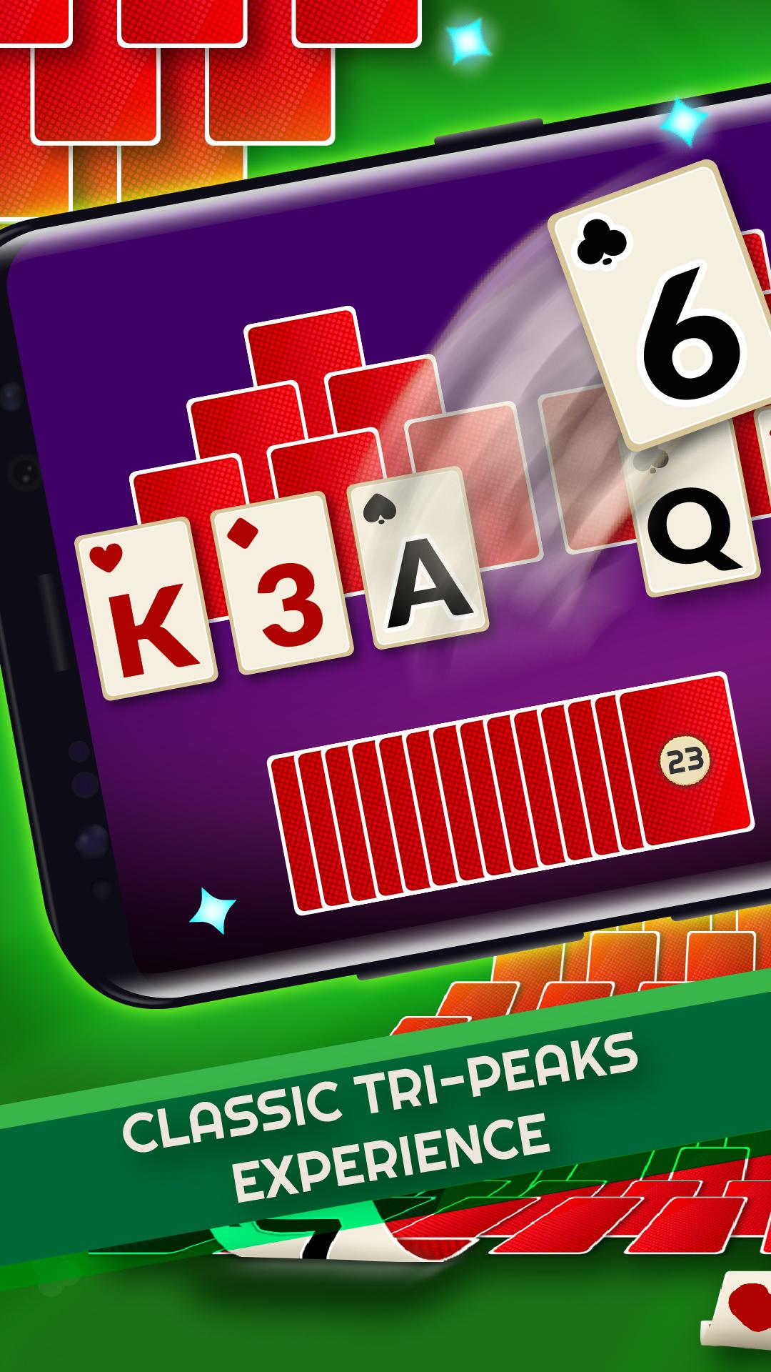Android application Tripeaks - Offline Solitaire screenshort