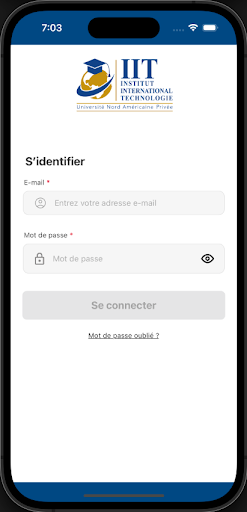 Android application IIT Scolarité screenshort