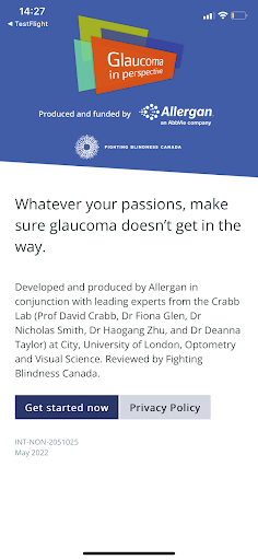 Glaucoma In Perspective SGP Screen 3