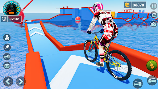 Android application BMX Bike Racing: Bicycle Games screenshort