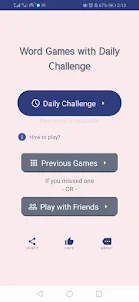 Word Game with Daily Challenge