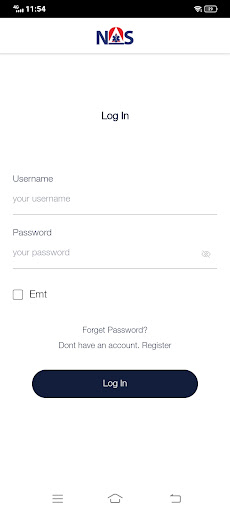 Android application Nas102 screenshort