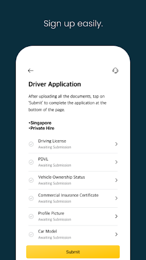Screenshot of TADA Driver